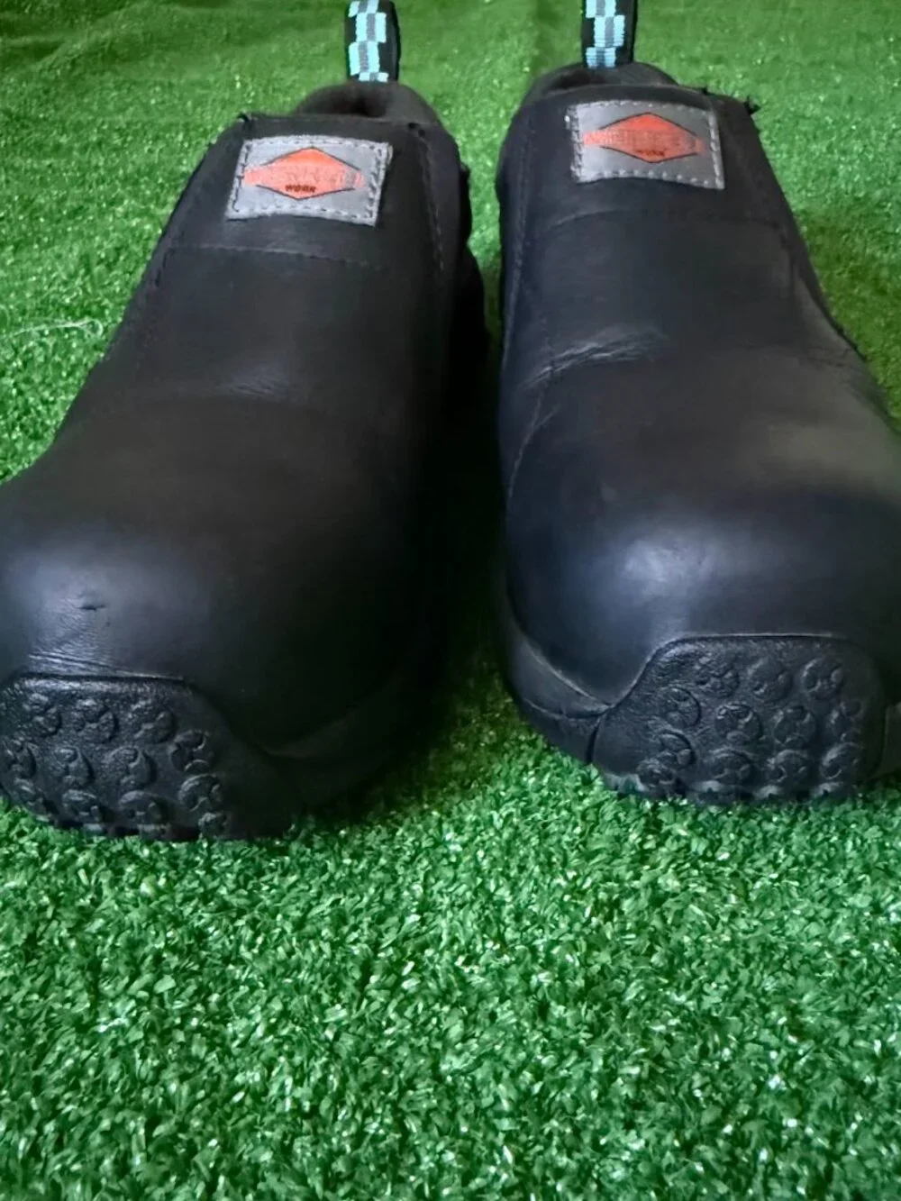 Merrell Jungle Moc Leather Comp Toe Work Shoes Men's Size 7M Black Slip On